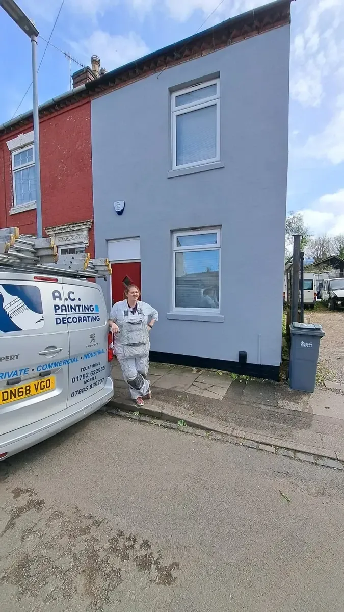 Exterior decorating result completed decorating