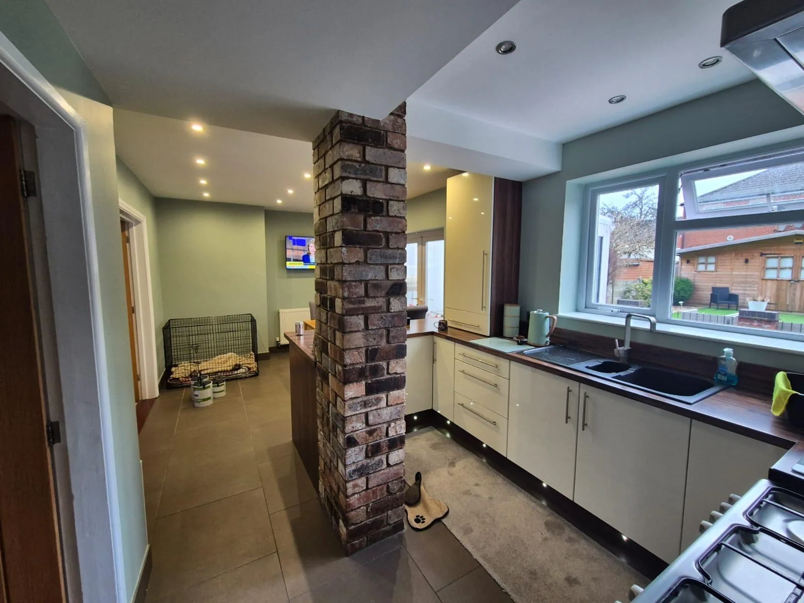 Open Plan Living & Kitchen Redecoration completed decorating photo. across Newcastle-under-Lyme, Stoke-on-Trent, Crewe and Nantwich