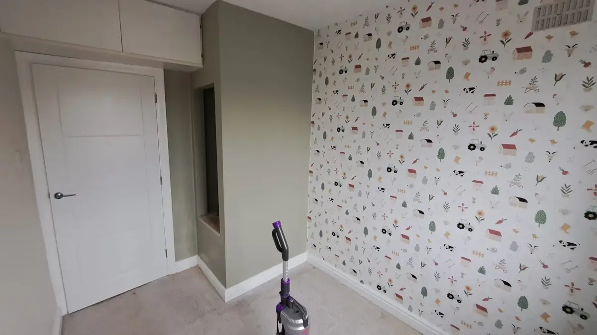 Interior finish detail completed decorating