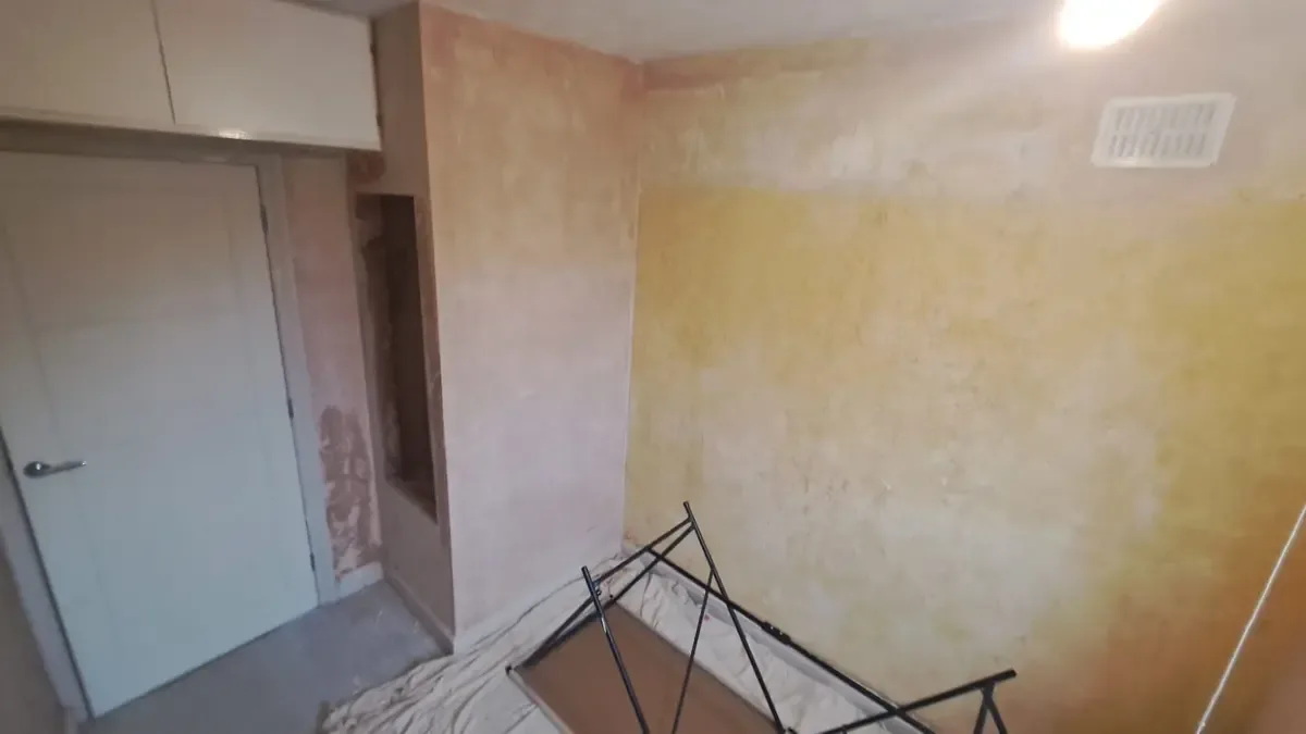 Interior finish detail completed decorating